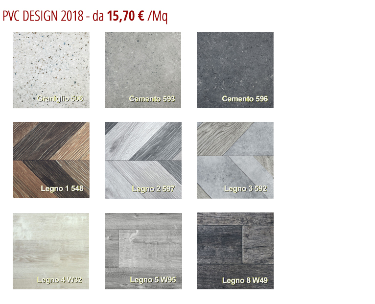 pavimenti pvc design18 collezione