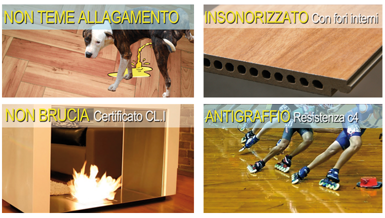 Parquet waterproof